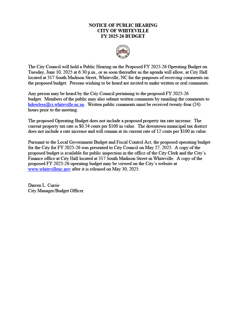 image describing the notice of public hearing